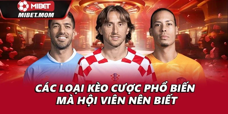 Các loại kèo cược phổ biến mà hội viên nên biết