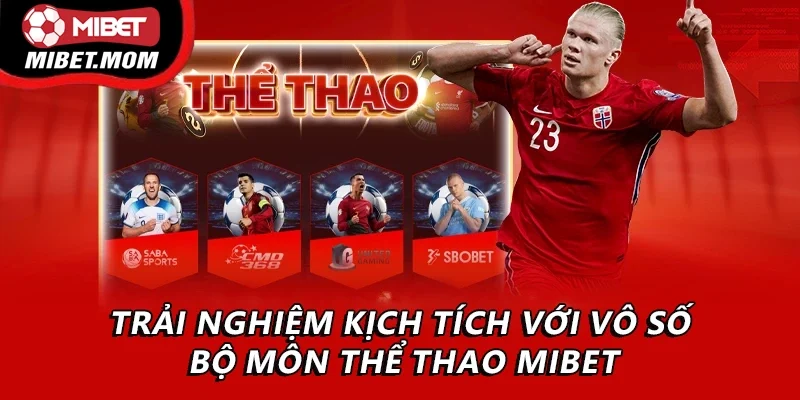 Trải nghiệm kịch tích với vô số bộ môn thể thao Mibet